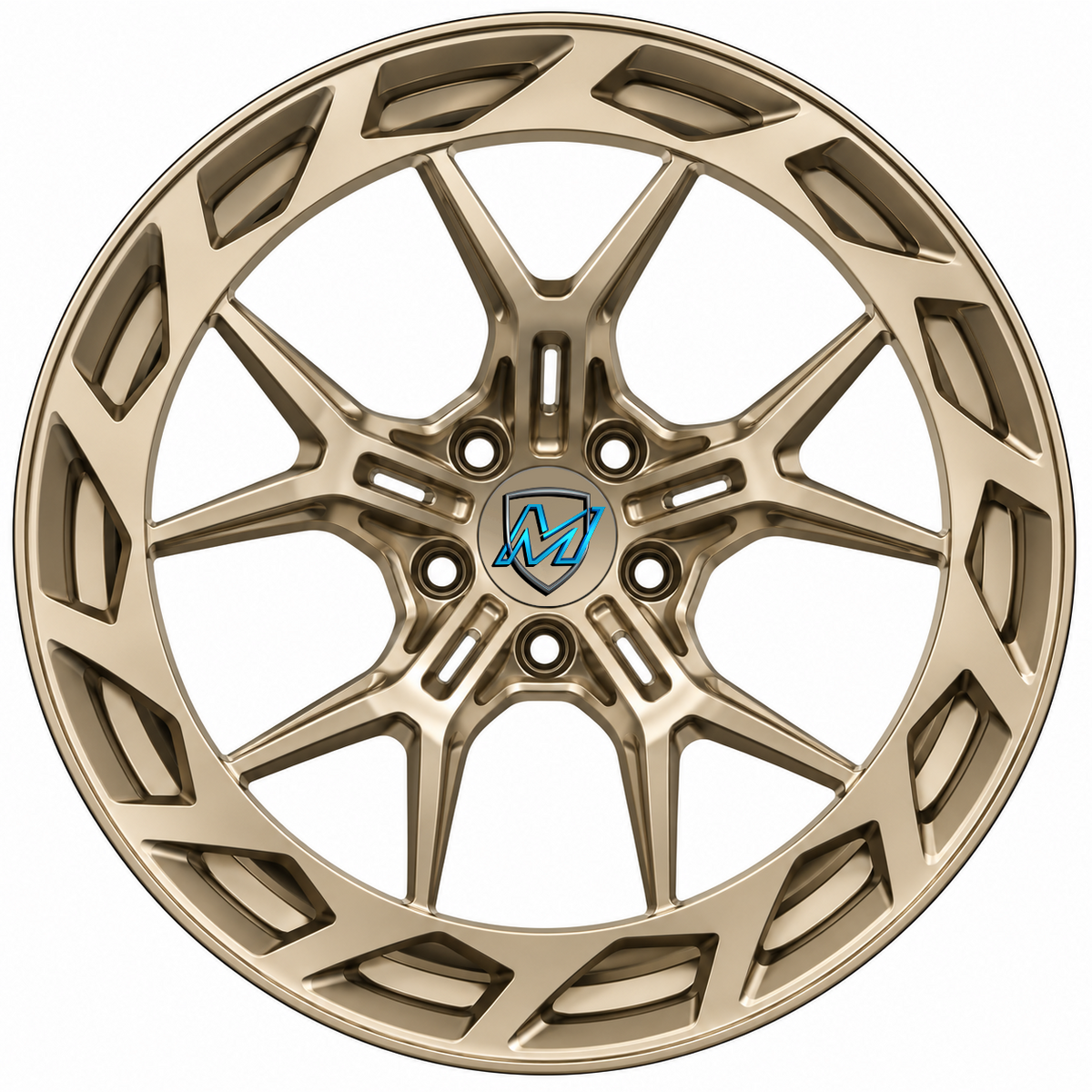 DZYP008 Multi-Spoke Monoblock Forged Wheels — Set of 4