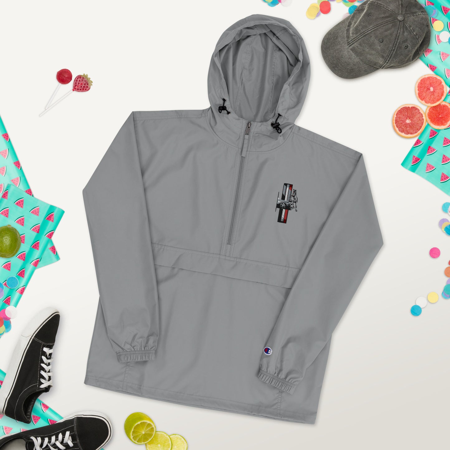 Embroidered Champion Packable Jacket
