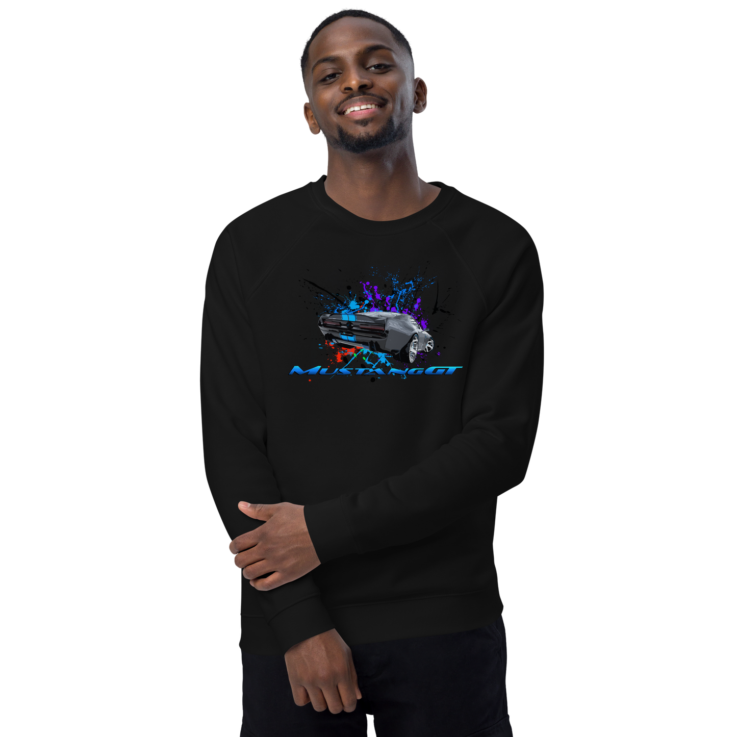 Unisex organic raglan sweatshirt