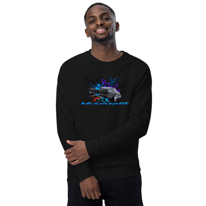 Unisex organic raglan sweatshirt