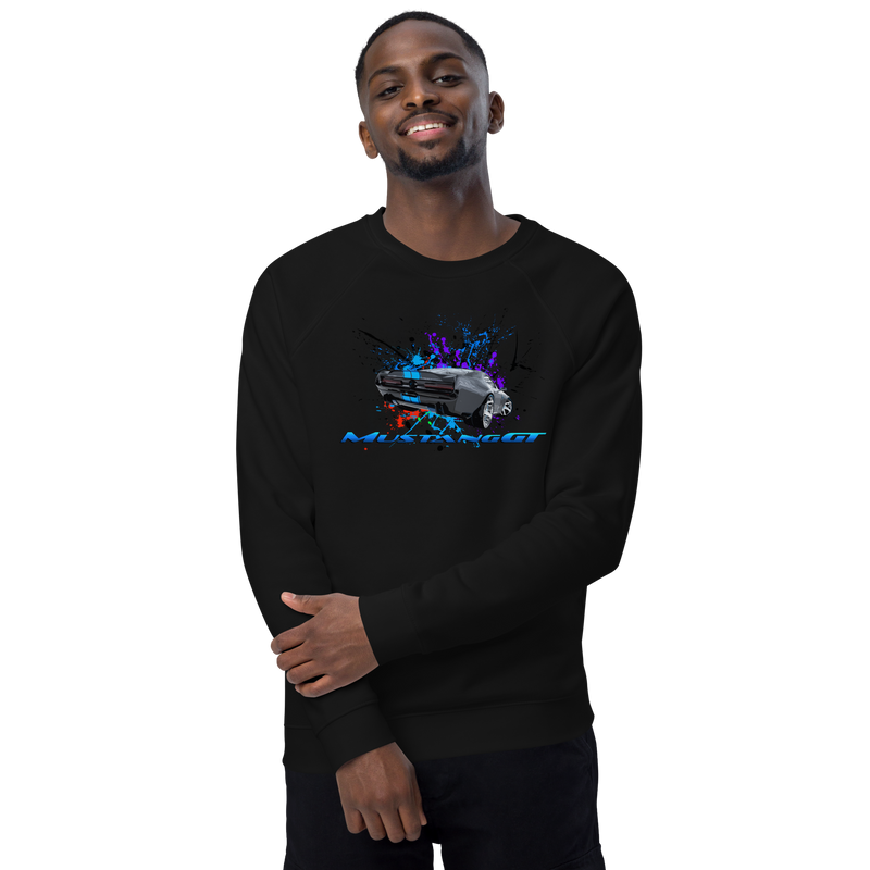 Unisex organic raglan sweatshirt