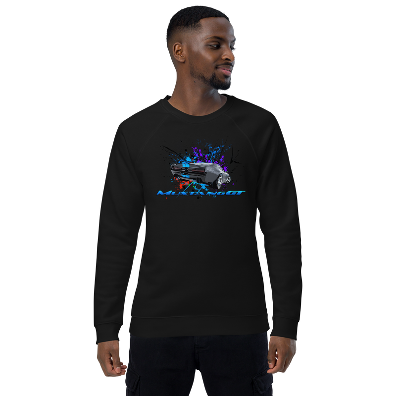 Unisex organic raglan sweatshirt