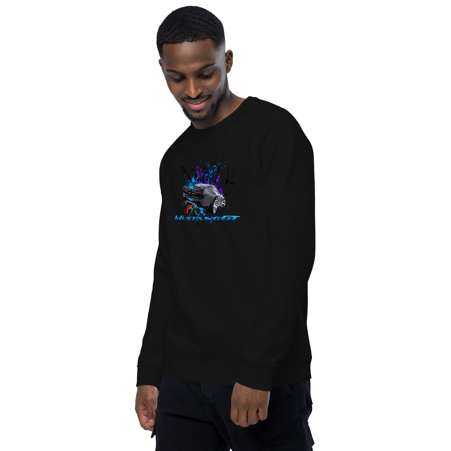 Unisex organic raglan sweatshirt