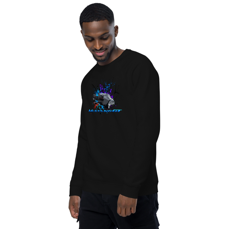 Unisex organic raglan sweatshirt