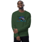 Unisex organic raglan sweatshirt