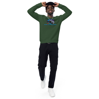 Unisex organic raglan sweatshirt