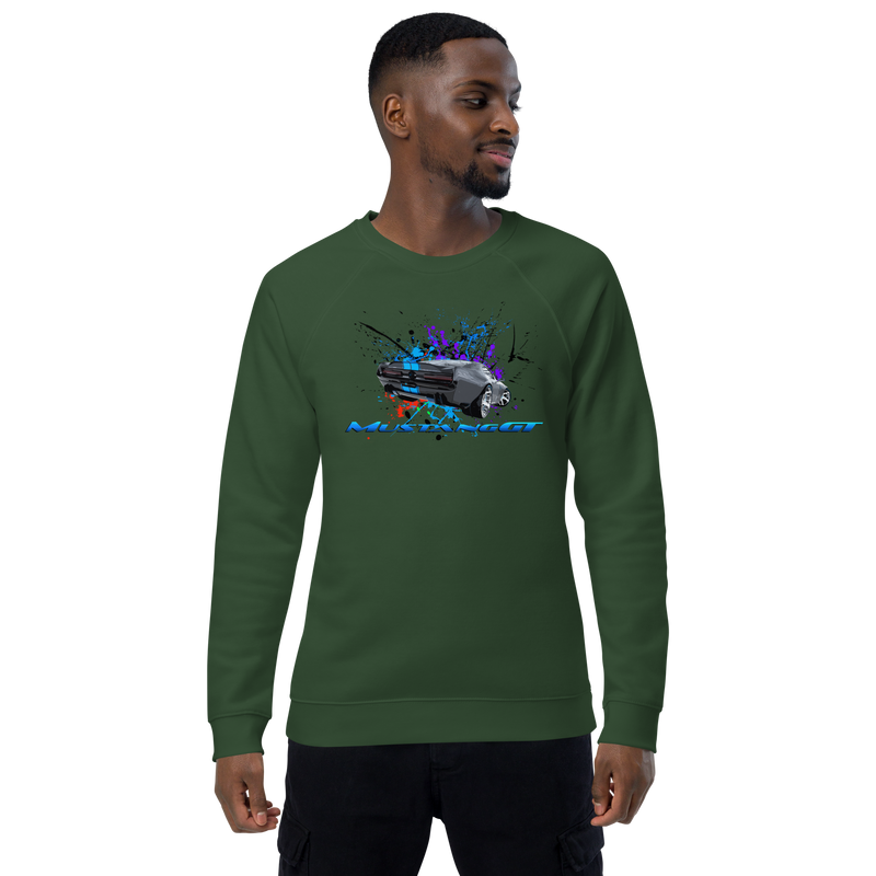 Unisex organic raglan sweatshirt
