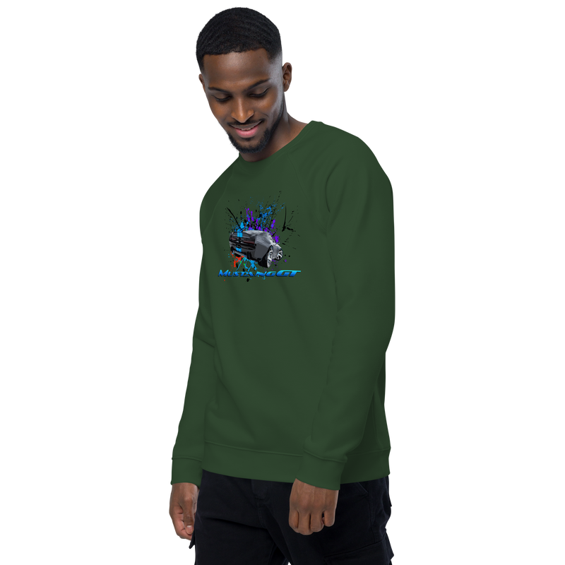 Unisex organic raglan sweatshirt