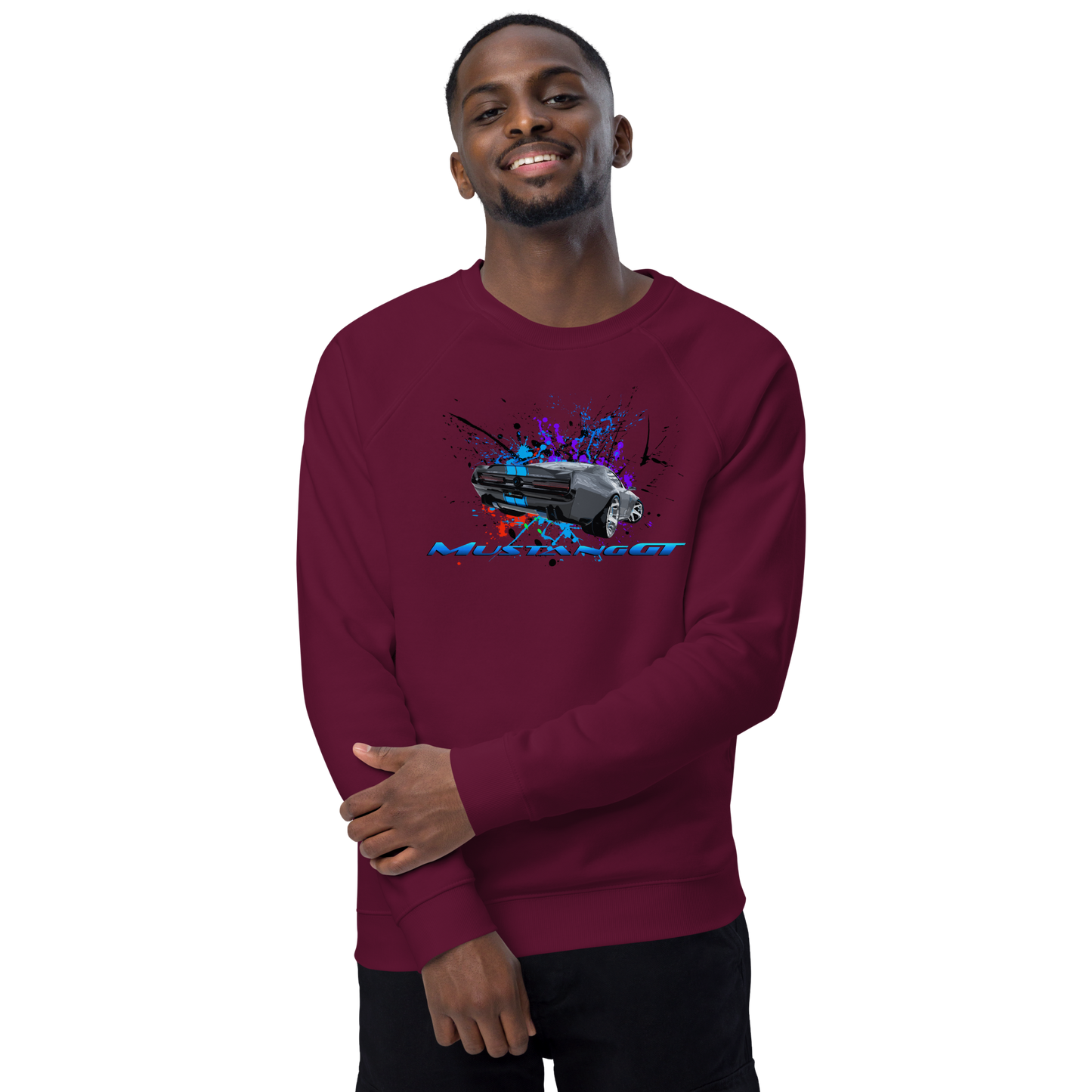 Unisex organic raglan sweatshirt