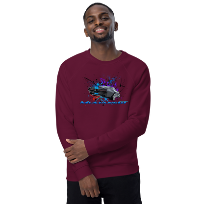 Unisex organic raglan sweatshirt