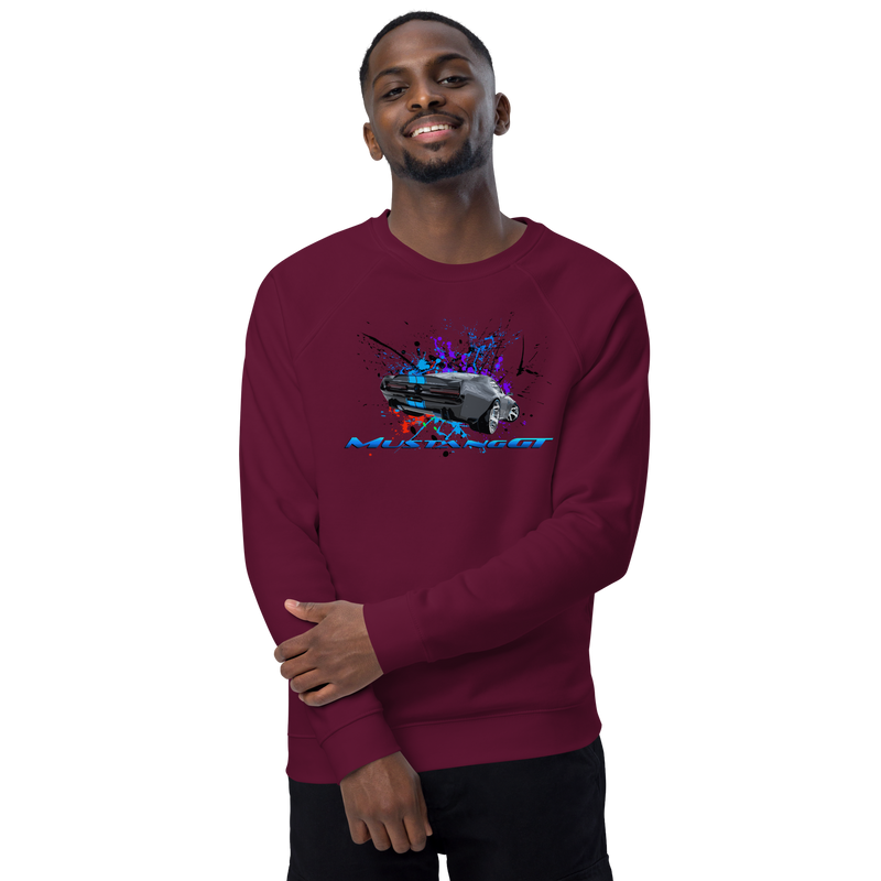 Unisex organic raglan sweatshirt