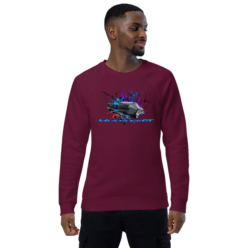 Unisex organic raglan sweatshirt