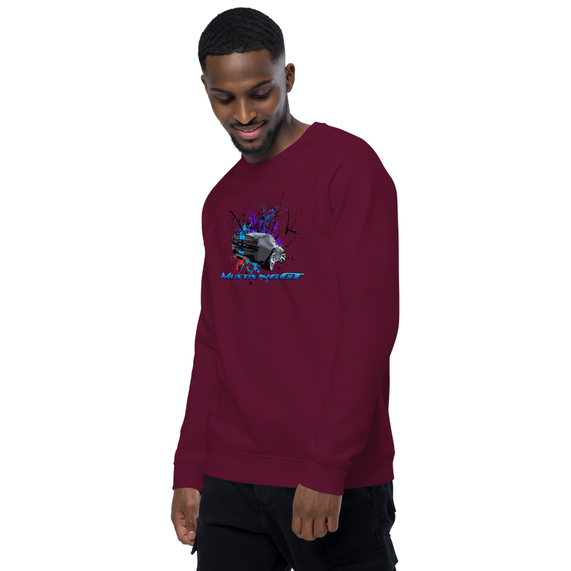 Unisex organic raglan sweatshirt