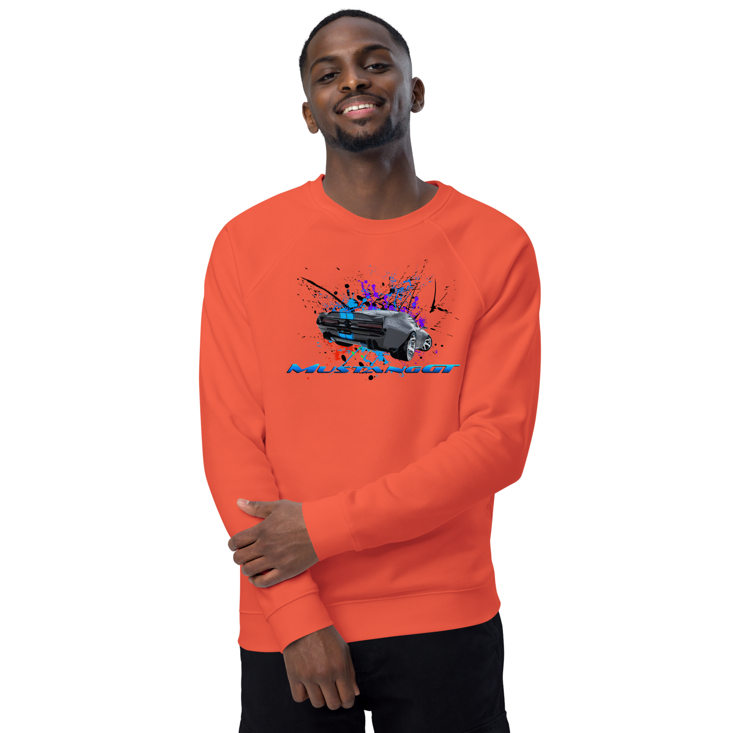 Unisex organic raglan sweatshirt