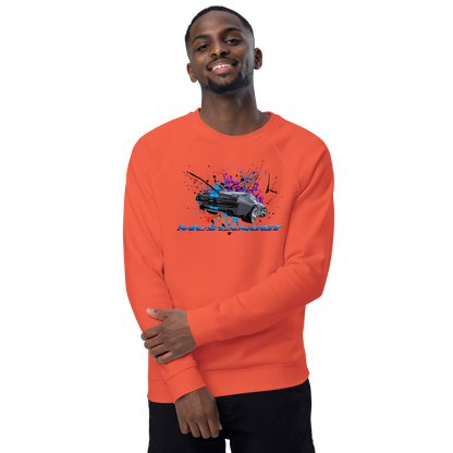 Unisex organic raglan sweatshirt