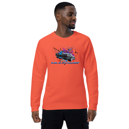 Unisex organic raglan sweatshirt
