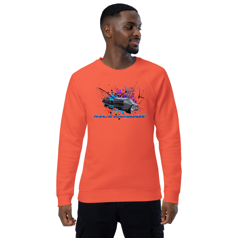 Unisex organic raglan sweatshirt