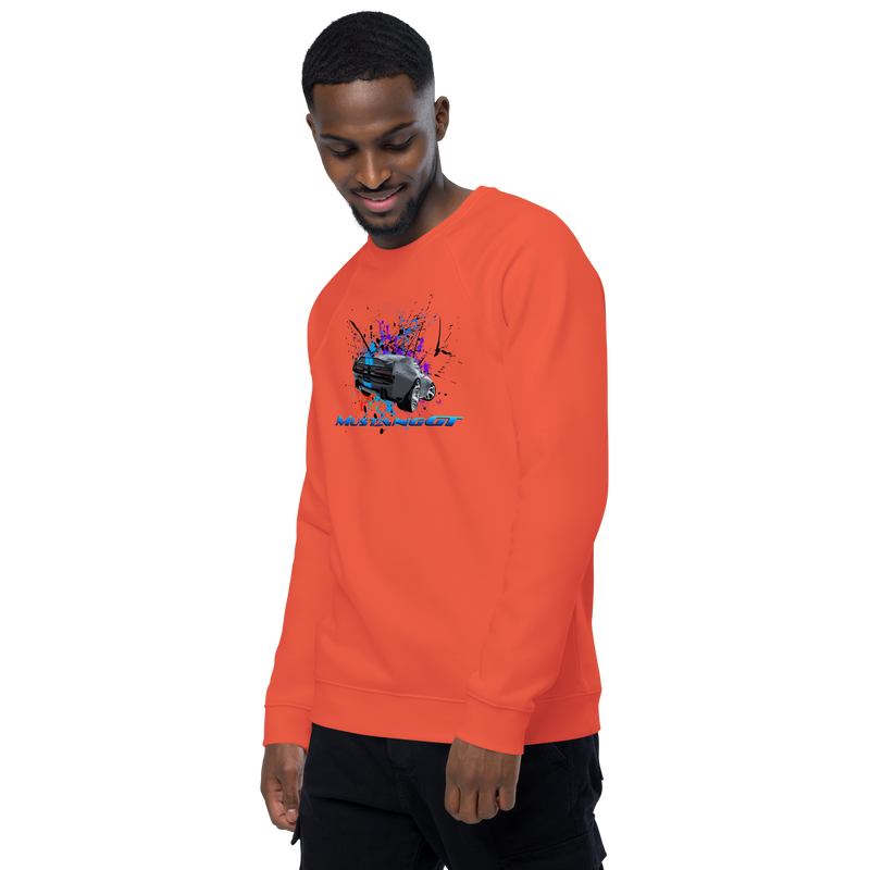 Unisex organic raglan sweatshirt