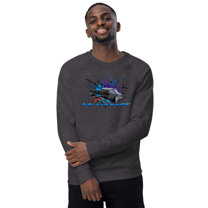 Unisex organic raglan sweatshirt