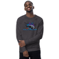 Unisex organic raglan sweatshirt