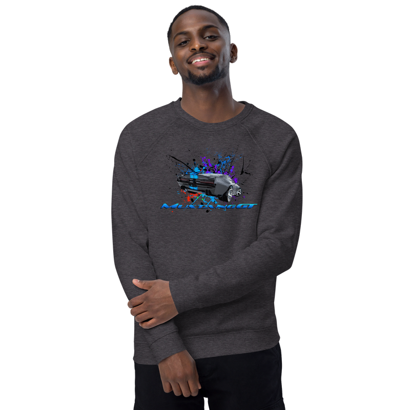 Unisex organic raglan sweatshirt