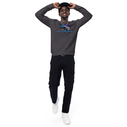 Unisex organic raglan sweatshirt