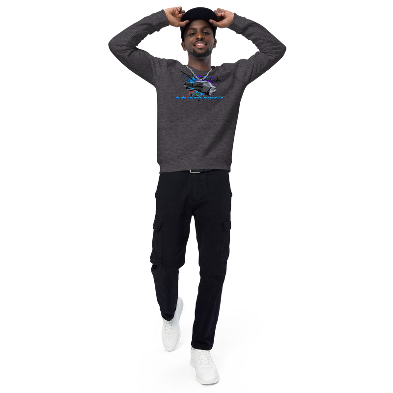 Unisex organic raglan sweatshirt