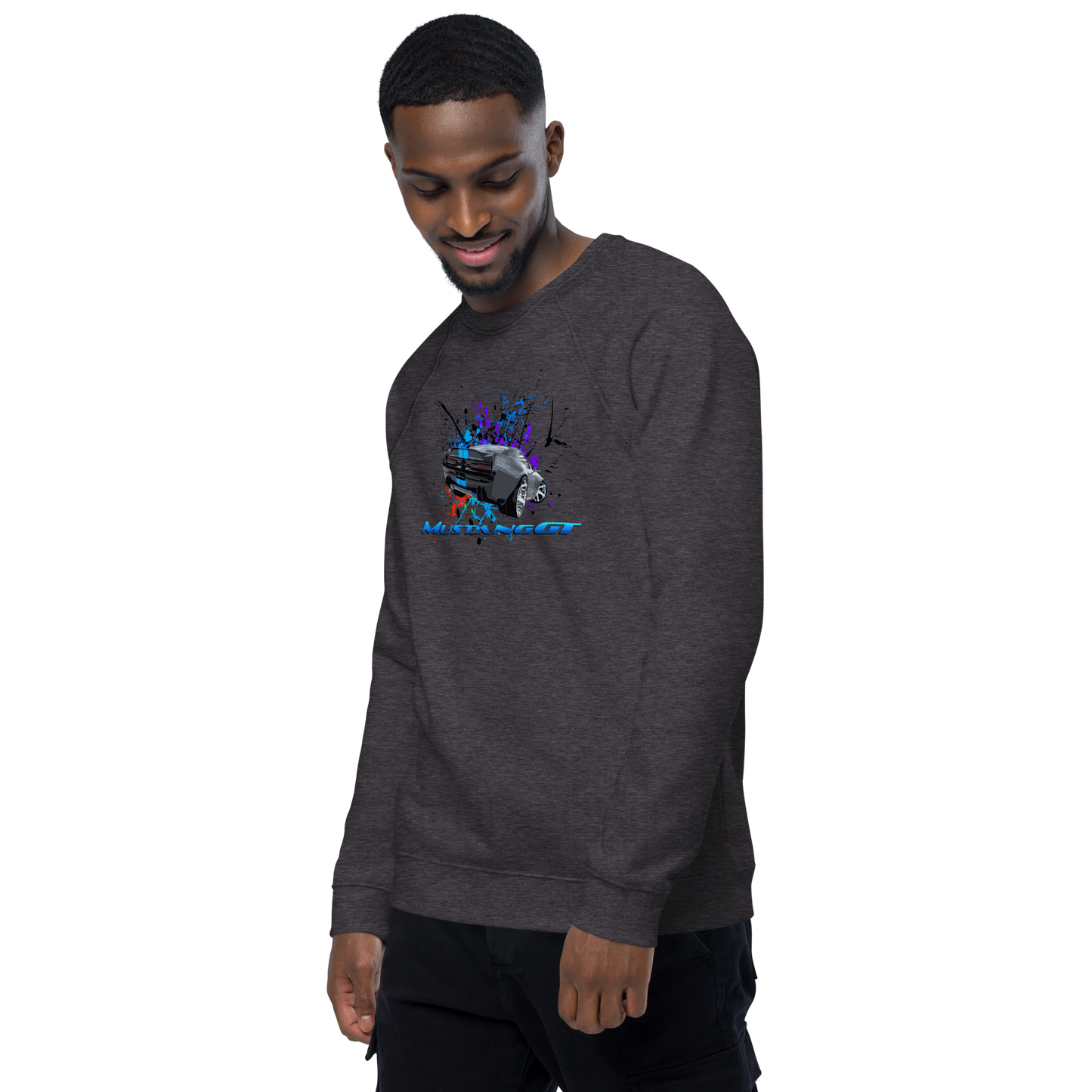Unisex organic raglan sweatshirt