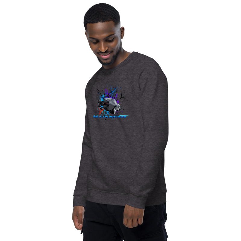 Unisex organic raglan sweatshirt