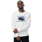 Unisex organic raglan sweatshirt