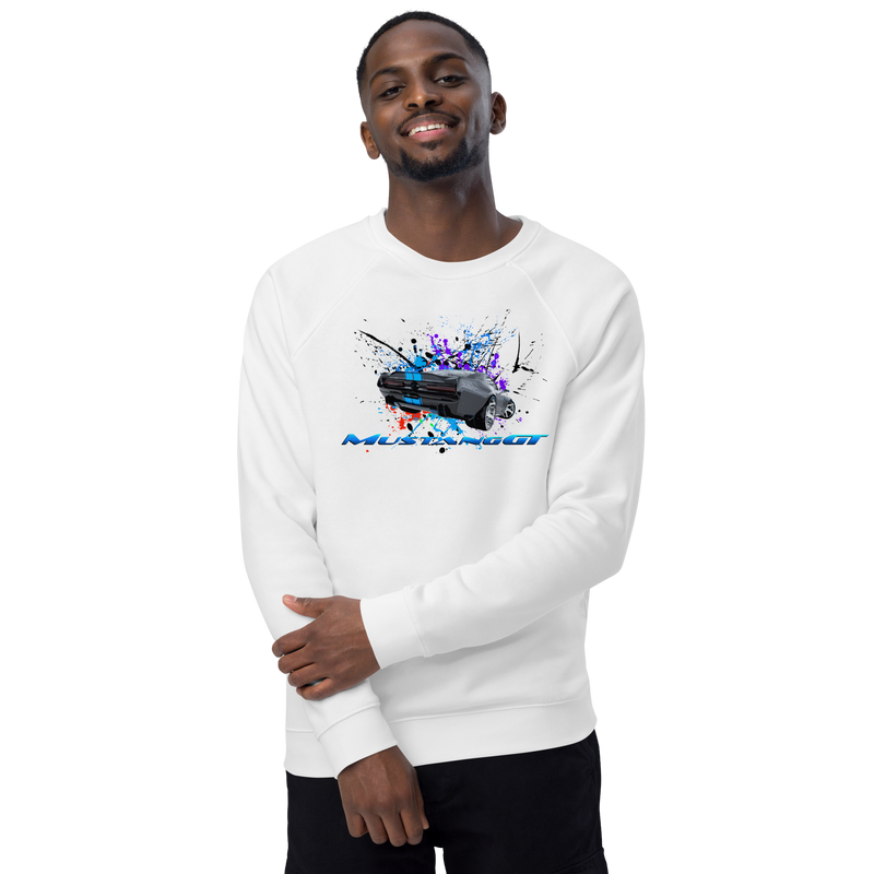 Unisex organic raglan sweatshirt