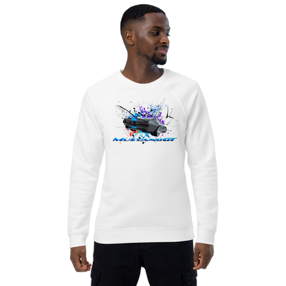 Unisex organic raglan sweatshirt
