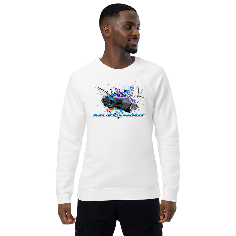 Unisex organic raglan sweatshirt