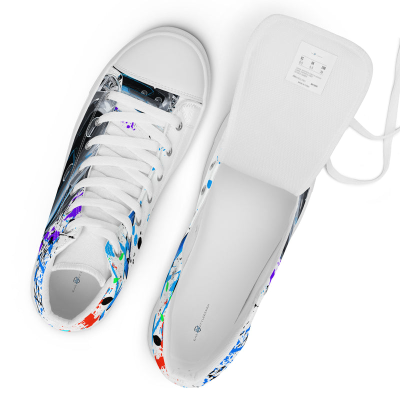 Women’s high top canvas shoes