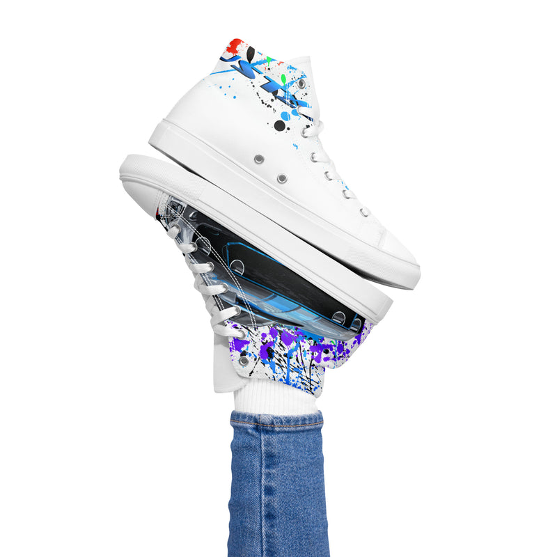 Women’s high top canvas shoes