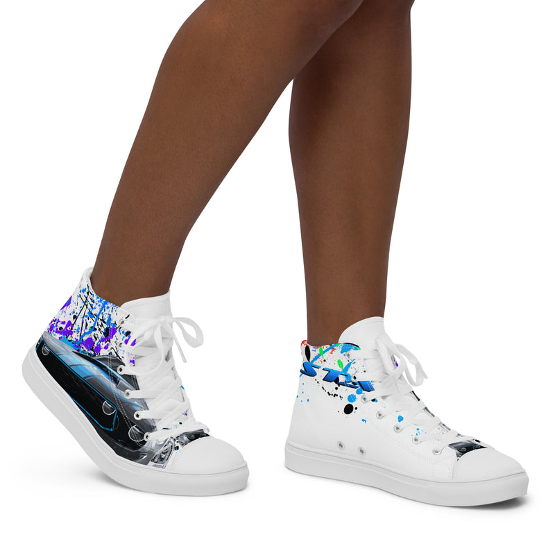 Women’s high top canvas shoes